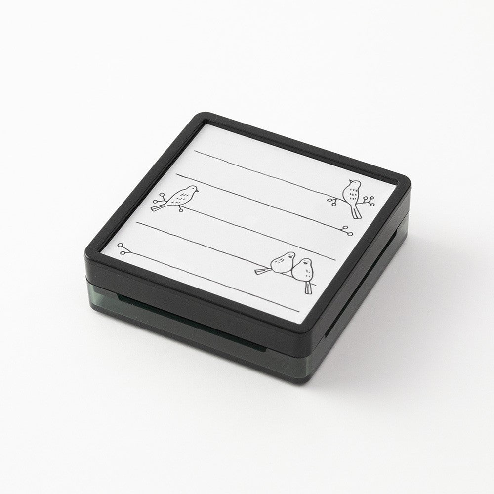 Midori Paintable Stamp Bird with Ink Pad