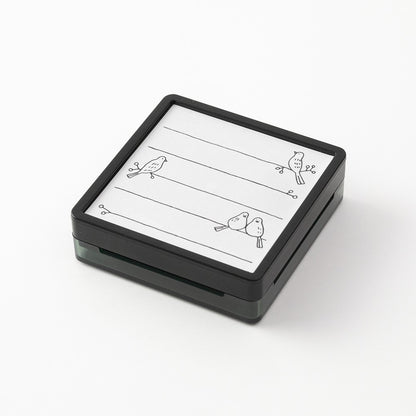 Midori Paintable Stamp Bird with Ink Pad