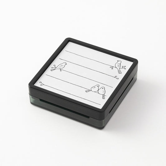Midori Paintable Stamp Bird with Ink Pad