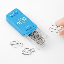 Midori D-Clips Nano Fish Paperclips