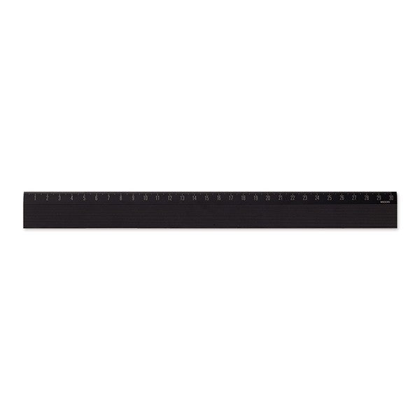 Midori 30 cm Black Magnetic Ruler