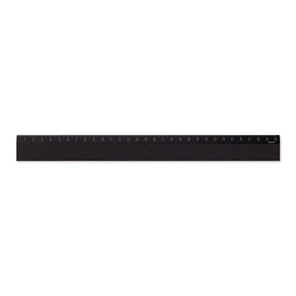 Midori 30 cm Black Magnetic Ruler