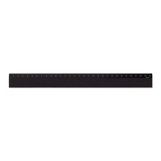 Midori 30 cm Black Magnetic Ruler