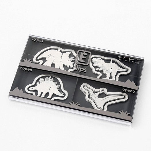 Midori E-Clips Dinosaur Paper Clips