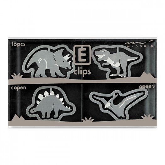 Midori E-Clips Dinosaur Paper Clips