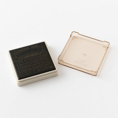 Pieczątka Midori Paintable Stamp Pre-inked Soft Color | Miesiąc Kotek
