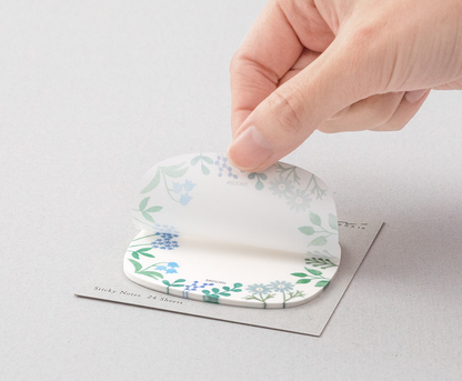 Midori Sakura Fusen Transparent Sticky Notes Wildflowers