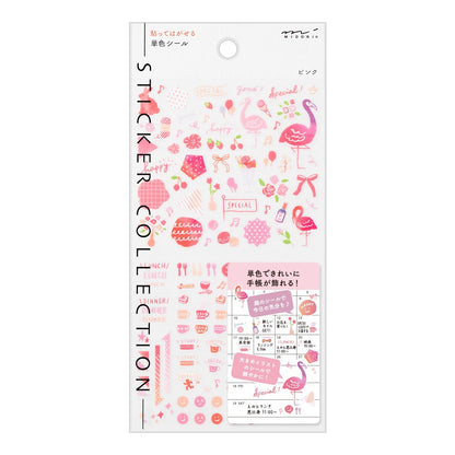 Midori Sticker Collection Color Pink