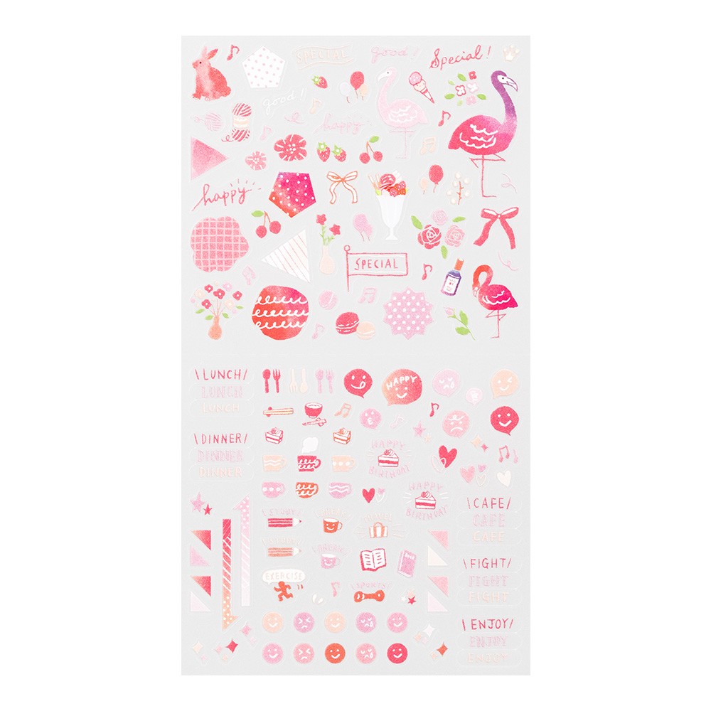 Midori Sticker Collection Color Pink
