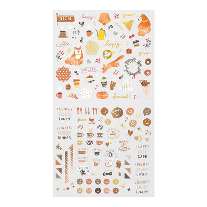 Midori Sticker Collection Stickers Color Brown