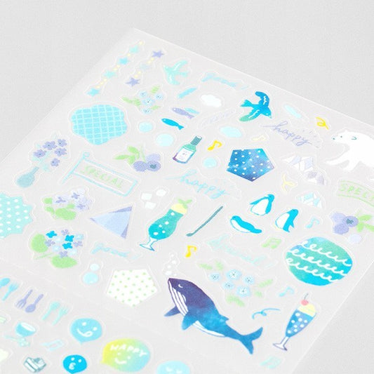 Midori Sticker Collection Color Blue