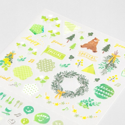 Midori Sticker Collection Green Color