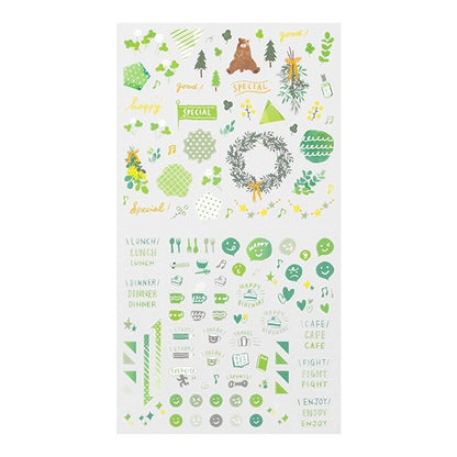 Midori Sticker Collection Green Color