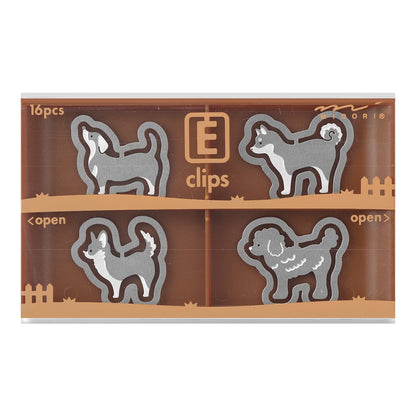 Midori E-Clips Dogs Paper Clips