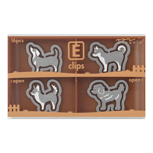 Midori E-Clips Dogs Paper Clips