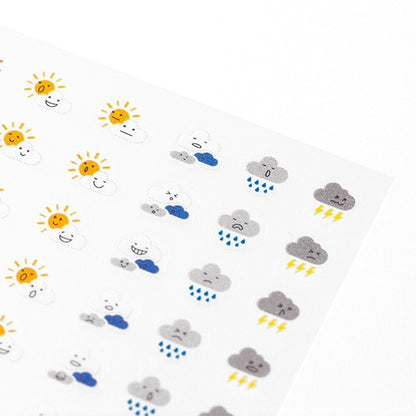 Midori Seal Collection Large Weather Stickers