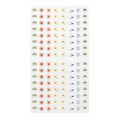 Midori Seal Collection Large Weather Stickers