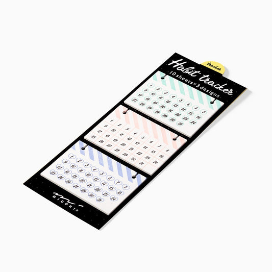 Midori Sticky Notes Journal Habit Trackers Colorful