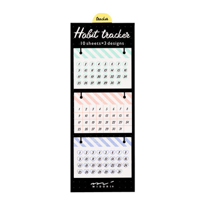 Midori Sticky Notes Journal Habit Trackers Colorful