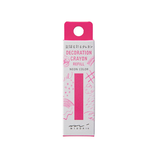 Midori Decorative Crayon Refill Pink