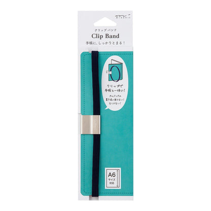 Midori Notebook Clip Band A6 Navy