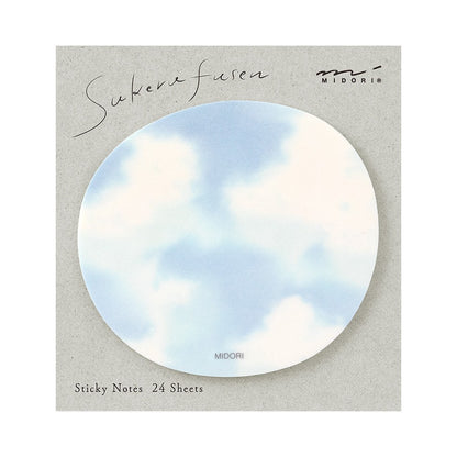 Midori Sakura Fusen Sticky Notes Blue Sky