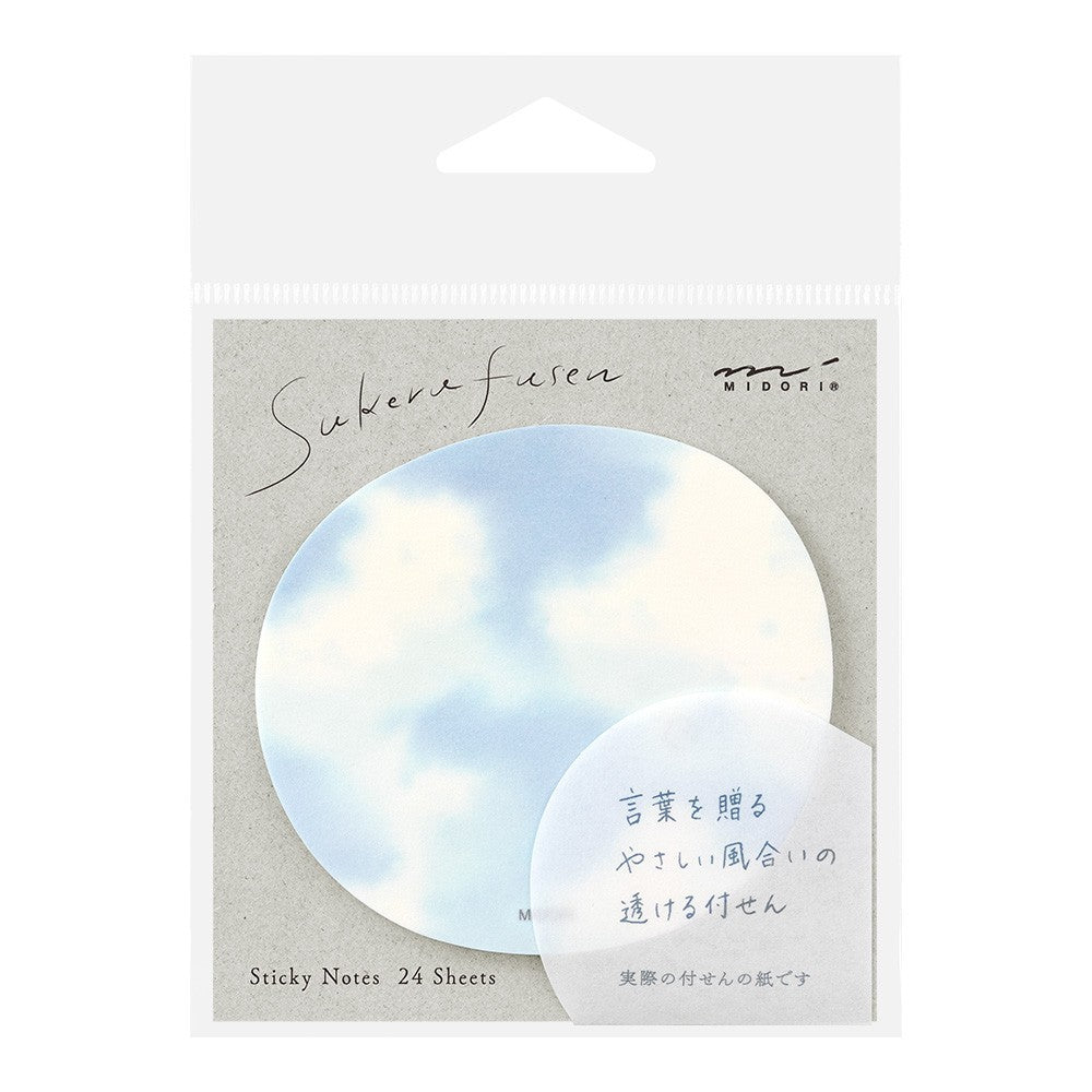 Midori Sakura Fusen Sticky Notes Blue Sky