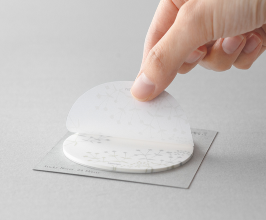 Midori Sakura Fusen Sticky Notes White flowers