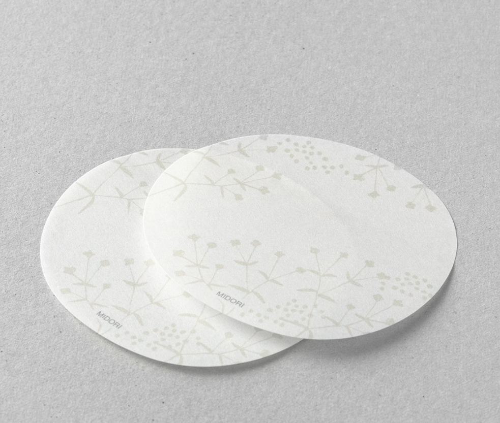 Midori Sakura Fusen Sticky Notes White flowers