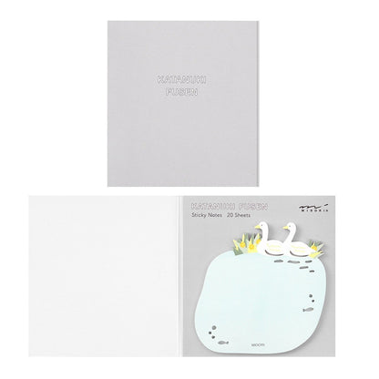 Midori Katanuki Fusen Sticky Notes Swan
