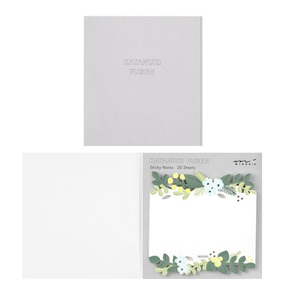 Midori Katanuki Fusen Sticky Notes Leaves