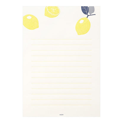 Midori 476 Letterpress Lemon Stationery