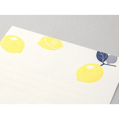 Midori 476 Letterpress Lemon Stationery