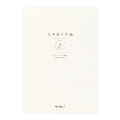 Papier listowy Midori Giving a Color A5 Biały