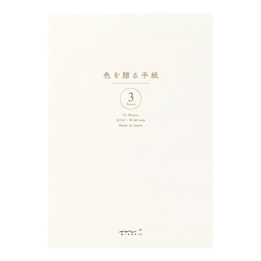 Midori Giving a Color A5 White Letter Paper