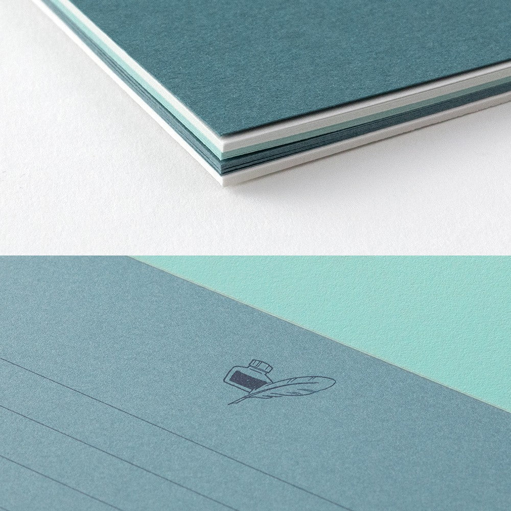 Papier listowy Midori Giving a Color A5 Niebieski