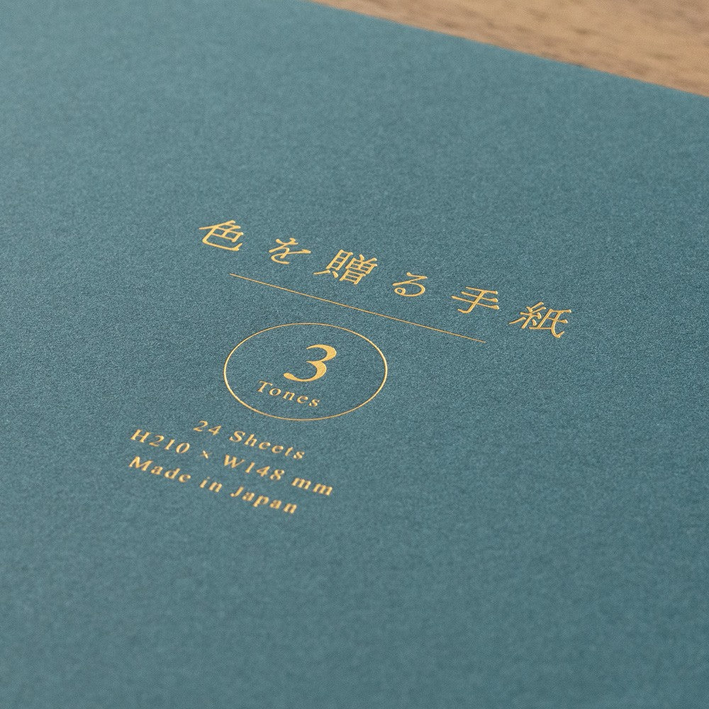 Papier listowy Midori Giving a Color A5 Niebieski