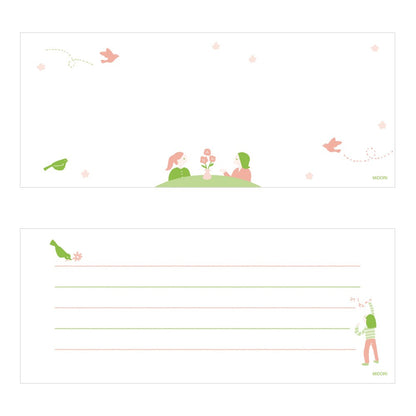 Midori Stand Memo Pad Horizontal Notes - Message