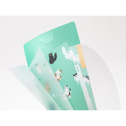 Folder Midori A5 Slim z klapką | Koty