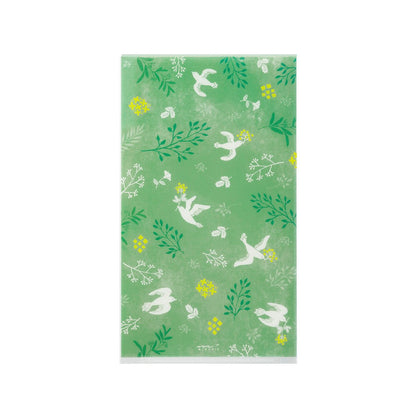 Midori A5 Slim folder with flap | White birds