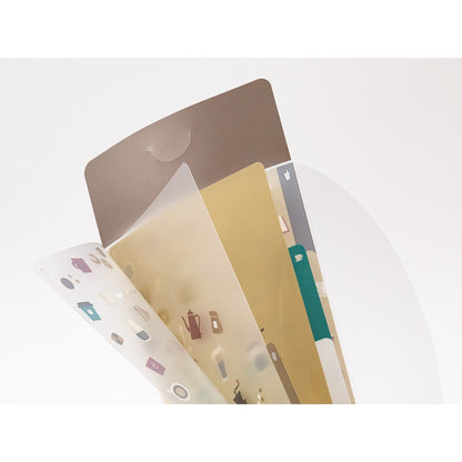 Folder Midori A5 Slim z klapką | Kawa