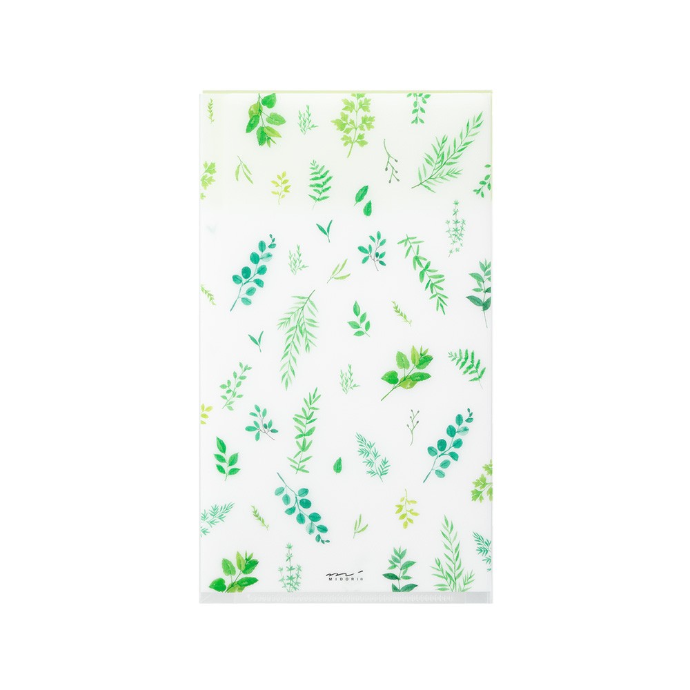 Folder Midori A5 Slim z klapką | Liście