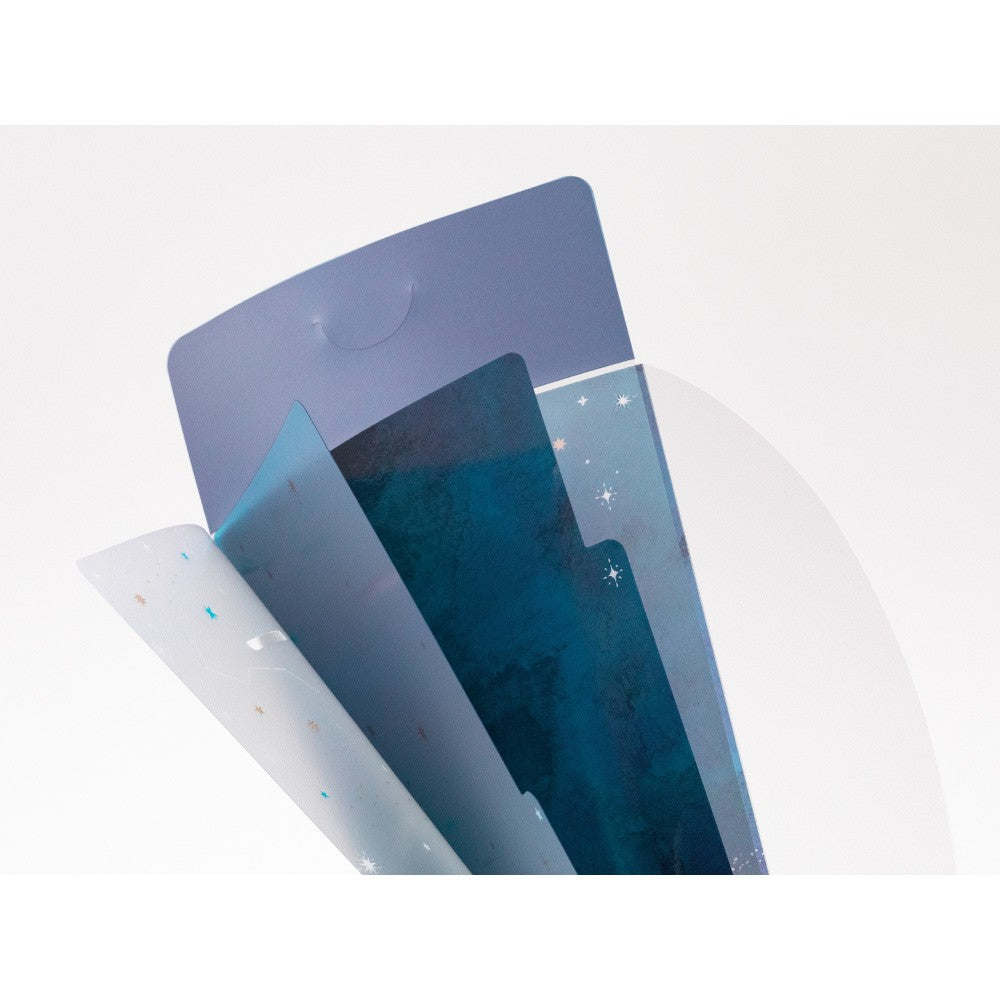 Midori A5 Slim Folder with Flap | Starry Sky