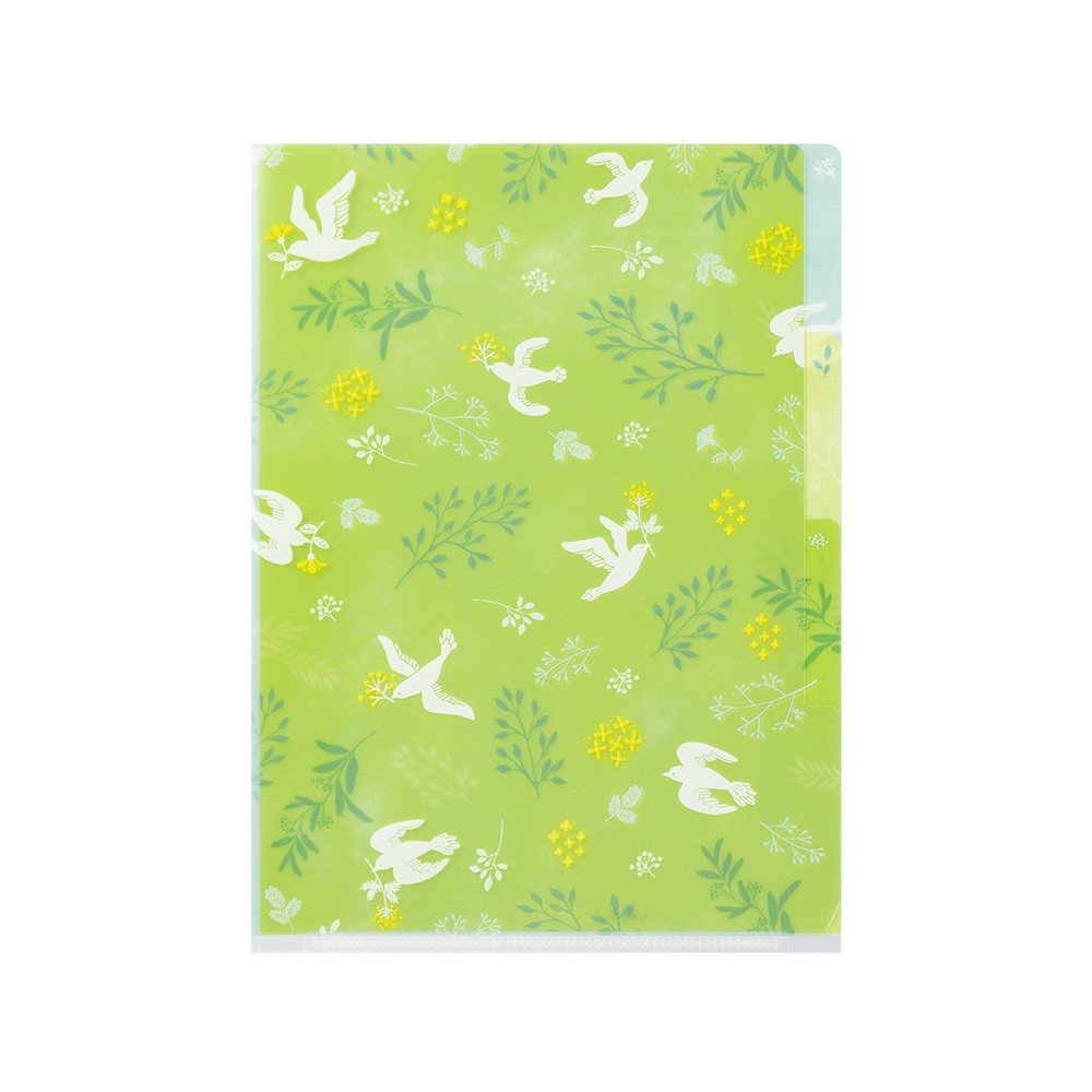 Midori A5 Folder | White Birds