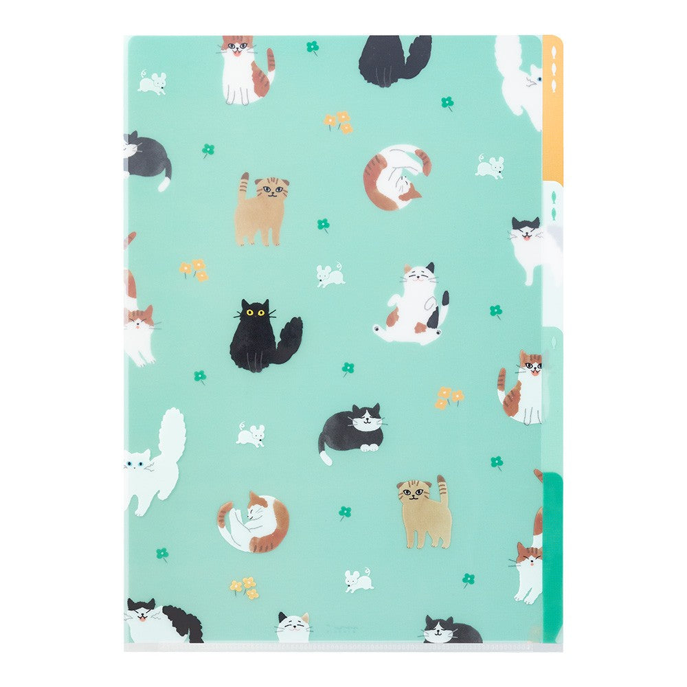 Midori A4 Folder | Cats