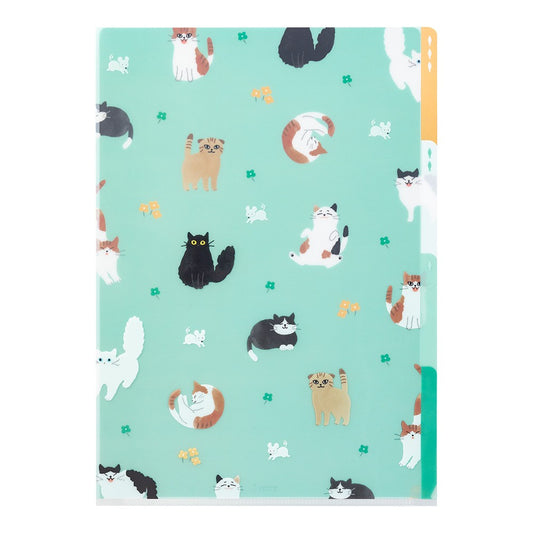 Midori A4 Folder | Cats