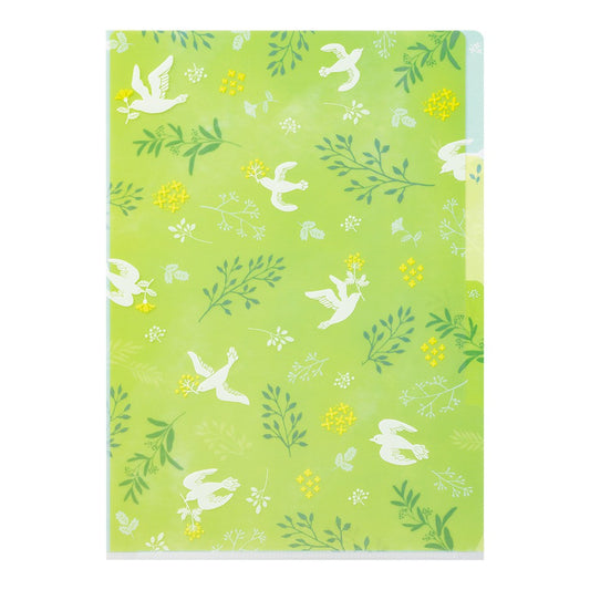 Midori A4 Folder | White Birds