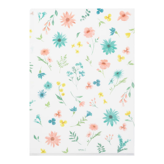 Midori A4 Folder | Flowers