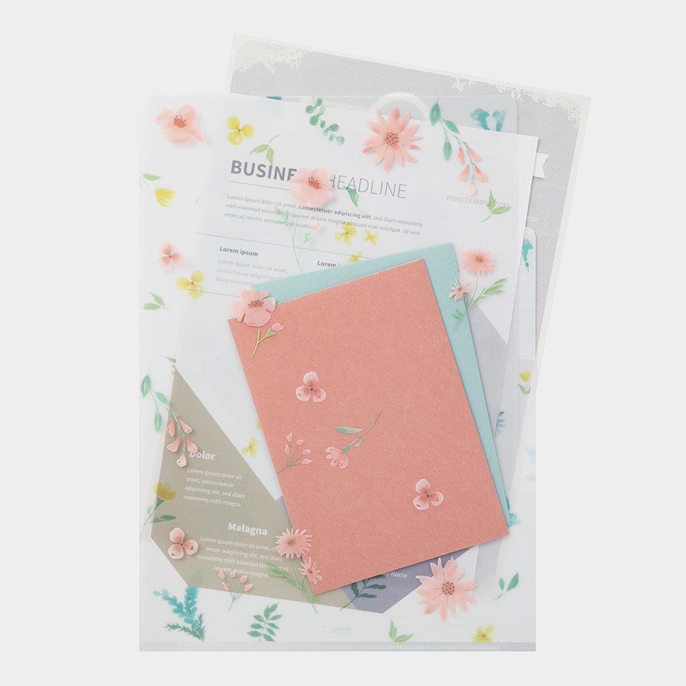 Folder Midori A4 | Kwiaty