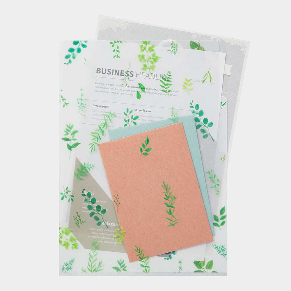 Midori A4 Folder | Leaves